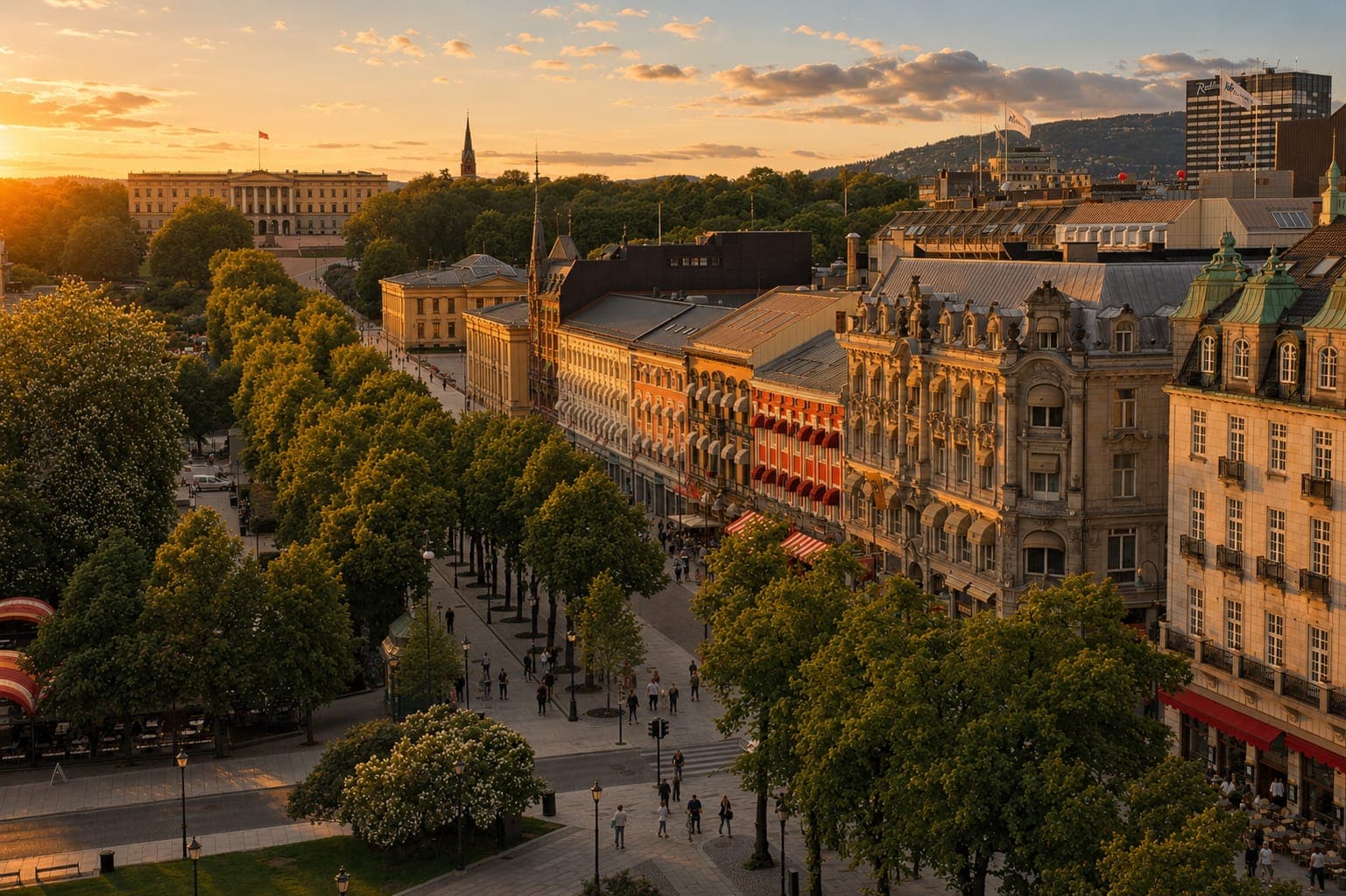 Karl Johans gate Oslo studenter